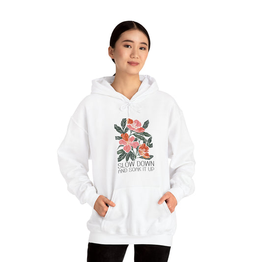 Boho Floral Hooded Sweatshirt