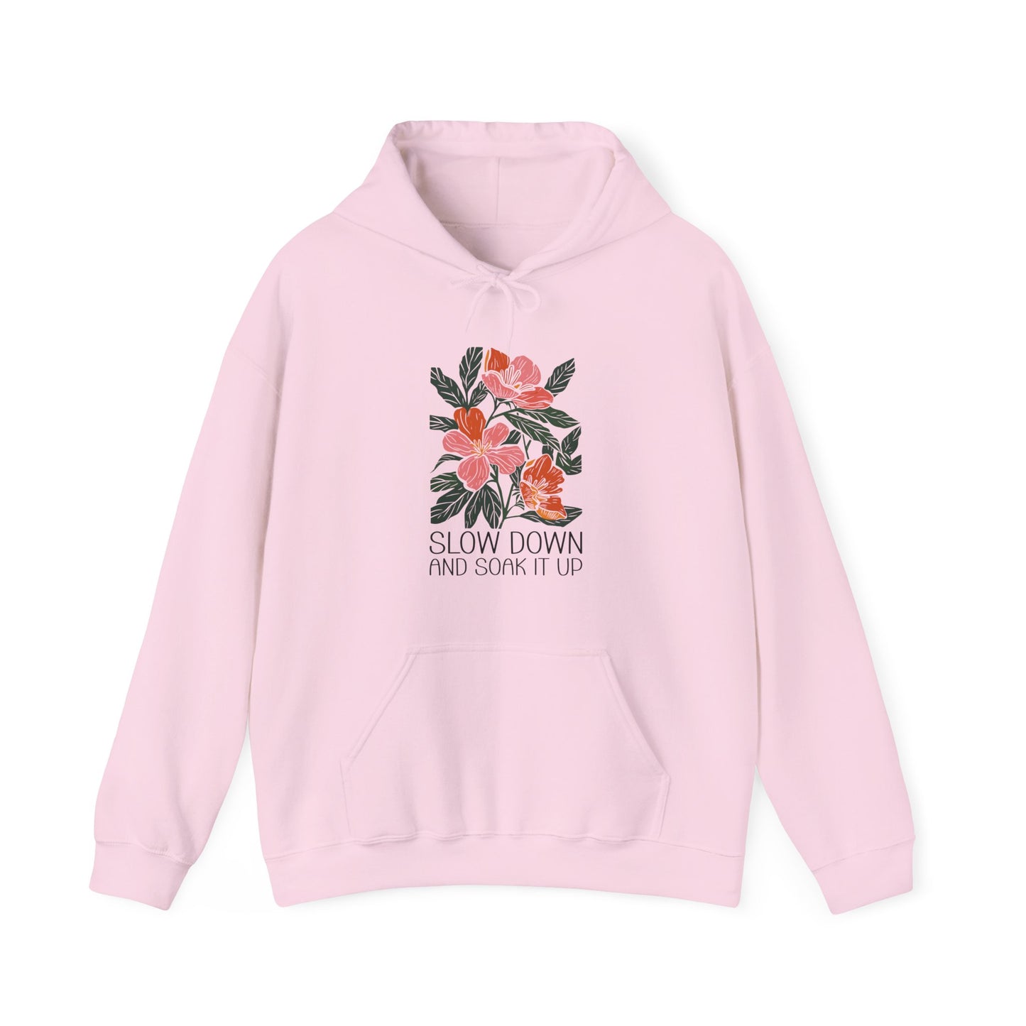 Boho Floral Hooded Sweatshirt