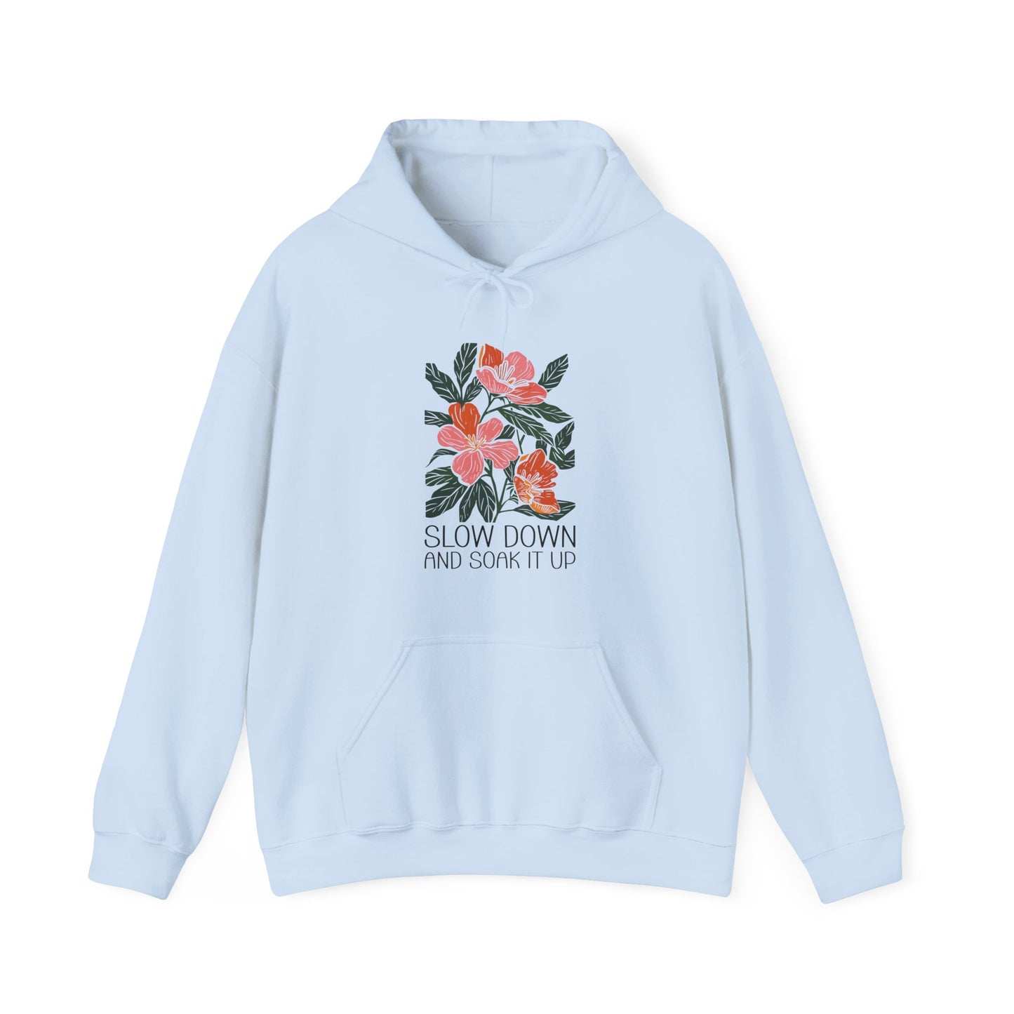 Boho Floral Hooded Sweatshirt